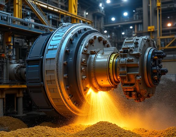 Gold mine grinding circuit with AI optimization and recovery monitoring